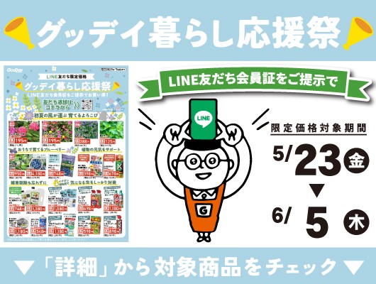【会員限定】『グッデイ暮らし応援祭』チラシ