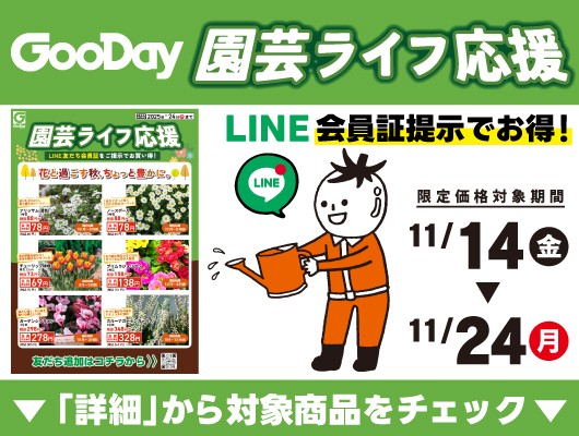【会員限定】『園芸ライフ応援』チラシ