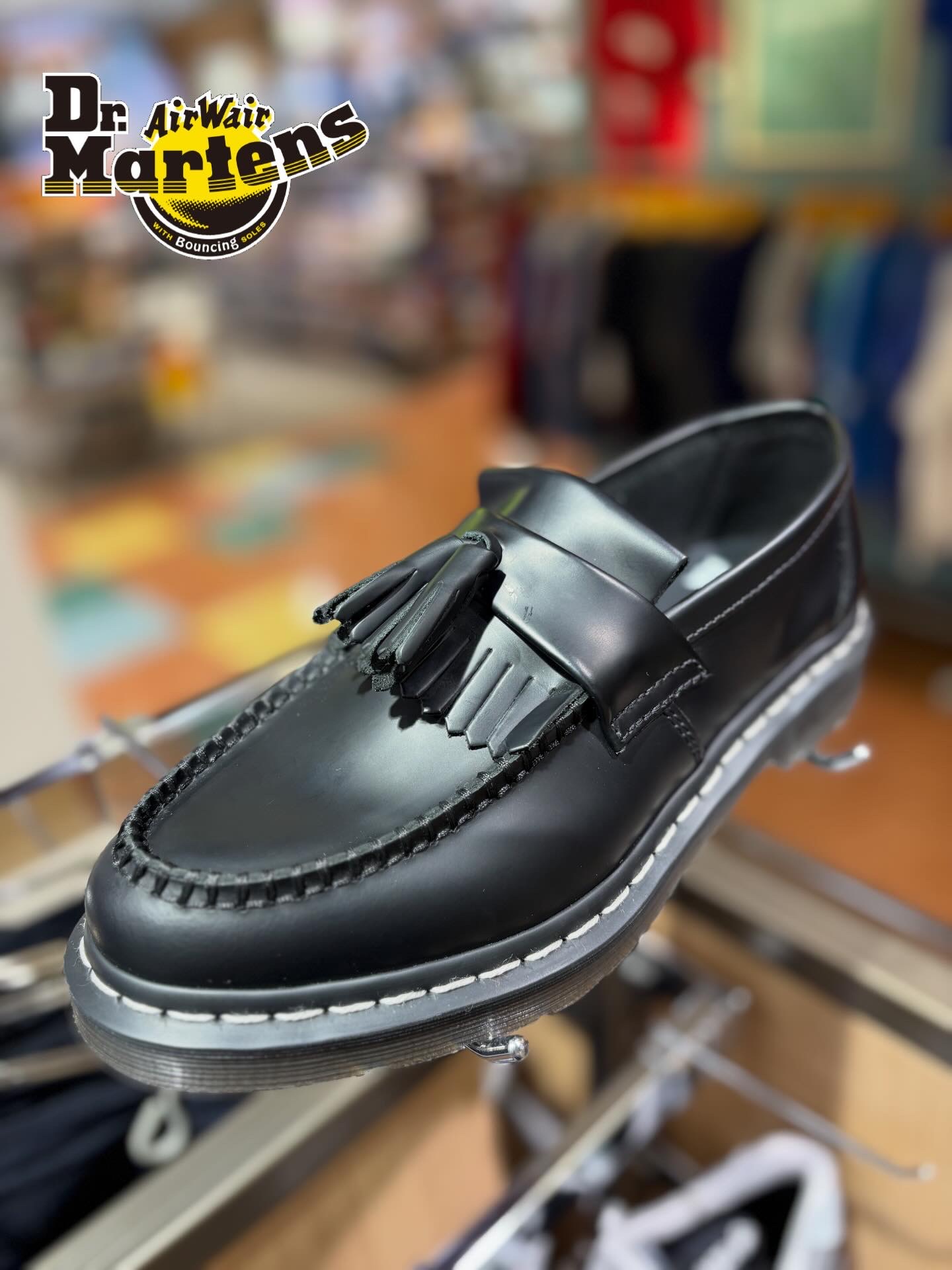 Dr.Martens ADRIAN ホワイト ステッチ ローファー】 | ムラサキ