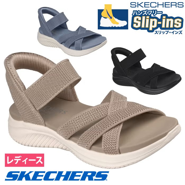 sign go 専用 SKECHERS スリップインズ：ウルトラ フレックス 3.0 サンダル 164085