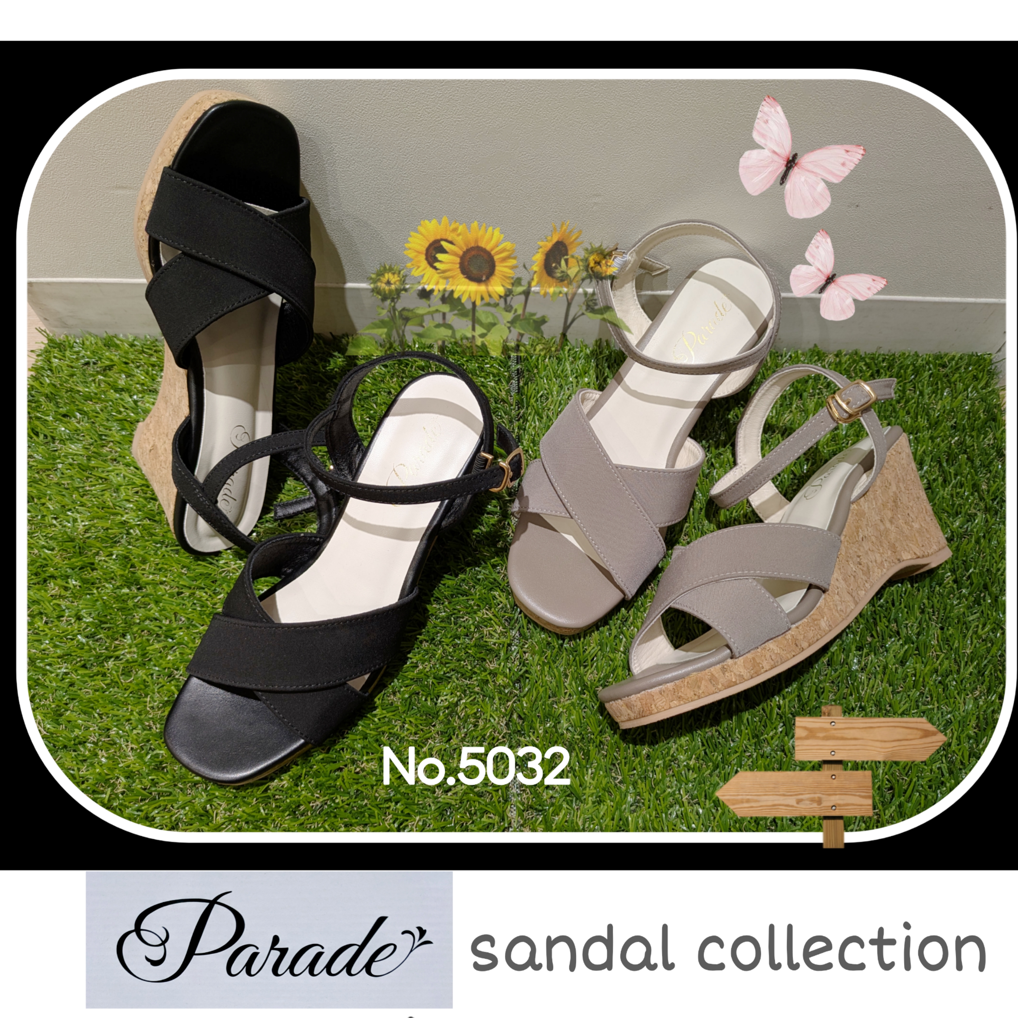 サンククルール912 プラムパレード コルクヒールクロスサンダル♪ | Parade-パレード- リノアス八尾店